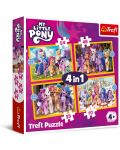 Trefl Puzzle 4 în 1 piese - My Little Pony - 1t