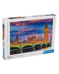 Puzzle Clementoni 500 de piese - Parlamentul din Londra - 1t