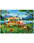 Puzzle Educa din 1000 de piese - Vacanța în camping - 2t