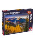 Puzzle Schmidt din 1000 de piese - Neuschwanstein în toamnă - 1t