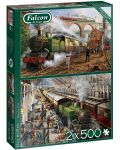 Puzzle Falcon din 2 х 500 piese - Mail by Rail - 1t