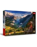 Puzzle Trefl din 1000 piese - Valea Lauterbrunnen, Elveția - 1t