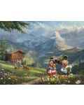 Puzzle Schmidt din 1000 de piese - Mickey în Alpi - 2t