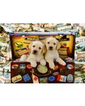 Puzzle Bluebird de 1000 piese - Two Travel Puppies - 2t