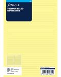 Rezerva pentru organizator Filofax A5 - Fopi galbene liniate - 1t
