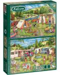 Puzzle Falcon 2 x 500 piese - Camping - 1t