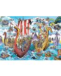 Puzzle Cobble Hill din 1000 piese - DoodleTown: călătoria vikingilor  - 2t