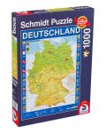 Puzzle Schmidt de 1000 piese - Map of Germany - 1t