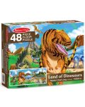 Puzzle pentru podea Melissa & Doug - Dinozauri, 48 piese - 1t