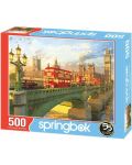 Puzzle Springbok de 500 piese - Westminster Bridge - 1t