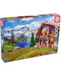 Educa 4000 piese puzzle - Chalet in the Alps - 1t