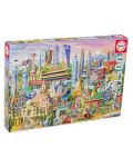 Puzzle Educa din 1500 de piese - Asia Landmarks - 1t