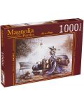 Puzzle Magnolia din 1000 de piese - Femeia în rochie - 1t