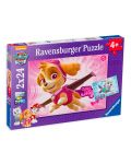 Puzzle Ravensburger din 2 x 24 piese - Skye si Everest, Paw Patrol - 1t