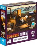 1000 de piese Exploding Kittens Puzzle - Ușor de memorat - 1t