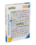 Puzzle Ravensburger din 500 de piese - Pokemon - primele 151 - 1t