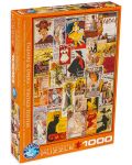 Puzzle Eurographics de 1000 piese - Teatrul si opera, Postare vintage  - 1t