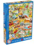 Puzzle Eurographics de 1000 piese - Vintage Travel Collage - 1t