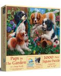 Puzzle SunsOut din 1000 de piese - Pui de câine în grădină - 1t
