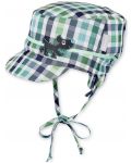 Pălărie de vară pentru copii cu protecție UV 50+ Sterntaler - Cu două fețe, 43 cm, 5-6 luni - 1t