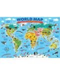 Puzzle Eurographics de 100 piese - Harta lumii - 2t