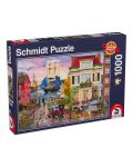 Puzzle Schmidt din 1000 de piese - Navă lângă port - 1t