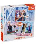 Puzzle Trefl 3 in 1 - Frozen - 1t