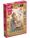 Puzzle Cherry Pazzi de 1000 piese – Pisici - 1t