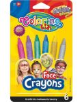 Pasteluri pentru fata Colorino Kids - 6 culori, metalic - 1t