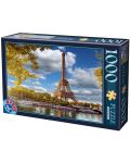 Puzzle D-Toys de 1000 piese - Eiffel Tower, Paris, France - 1t