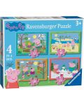 Puzzle de 24 de piese Ravensburger 4 în 1 - Peppa Pig: Patru anotimpuri - 1t