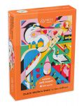 Puzzle Trefl din 500 de piese - Păsări colorate - 1t