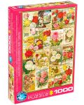 Puzzle Eurographics de 1000 piese – Catalog cu soiuri de trandafiri - 1t
