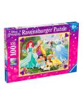 Puzzle Ravensburger de 100 XXL piese - Printese Disney  - 1t