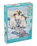 Puzzle Cobble Hill din 350 XXL de piese - Familie de pinguini - 1t