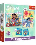 Puzzle Trefl 2 în 1 - O zi fericită pentru Lilo și Stitch - 1t