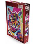 1000 de piese Nova Puzzle - Pisica multicoloră - 1t