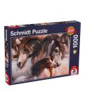 Puzzle Schmidt din 1.000 de piese - Familie de cai - 1t