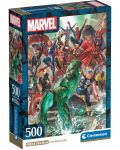 Puzzle Clementoni din 500 piese - Personajele lui Marvel - 1t