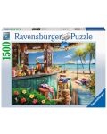 Puzzle Ravensburger de 1500 de piese - Bar pe plajă - 1t