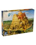 Puzzle Black Sea de 2000 piese - Turnul Babel, Peter Brueghel cel Batran - 1t