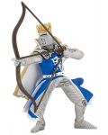 Figurina Papo The Medieval Era – Cavaler al Dragonului albastru, cu arc si sageata - 1t