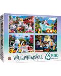 Puzzle Master Pieces 4 in 1 - Wild & Whimsical 4-Pack 500pc - 1t