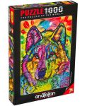 Puzzle Anatolian de 1000 piese - The Stare of the Wolf, Dean Russo - 1t