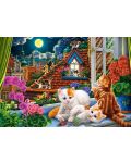 Puzzle Castorland din 1500 de piese - Pisicuțe pe acoperiș - 2t