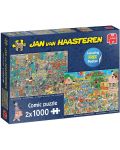 Puzzle Jumbo de 2 x 1000 piese - Targ de Craciun - 1t