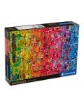 Puzzle Clementoni din 1000 de piese - Colaj colorat - 1t