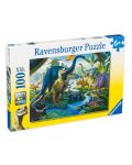 Puzzle Ravensburger de 100 XXL piese - Lumea dinozaurilor - 1t