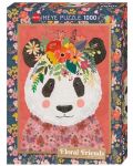 Puzzle Heye de 1000 piese - Floral Friends Cuddly Panda - 1t