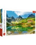 Puzzle Trefl de 1000 de piese - Adapost deasupra lacului, Tatra, Slovacia - 1t